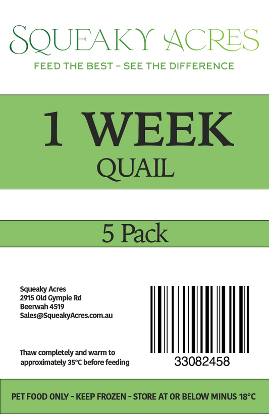 1 Week Old 30-60g 5pk