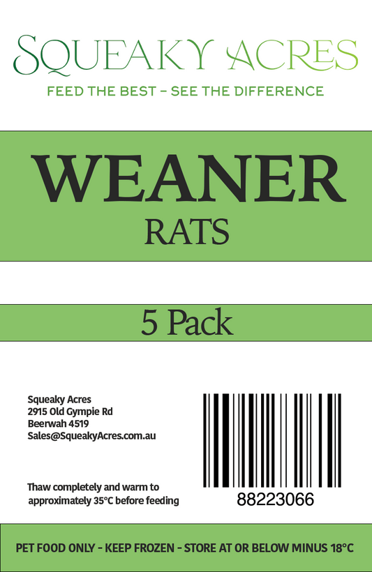 Weaners 45-69g 5pk